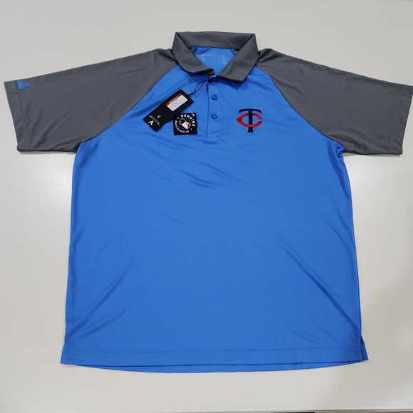 Antigua Other - MINNESOTA TWINS|Antigua Nova Dri Fit Pullover Polo|Men's Large|Brand New w/Tags